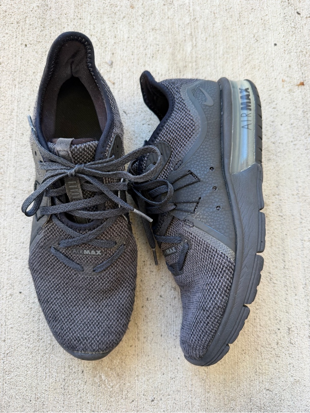 Nike Air Max Sequent 3 Black Anthracite 921694 010 size 7.5